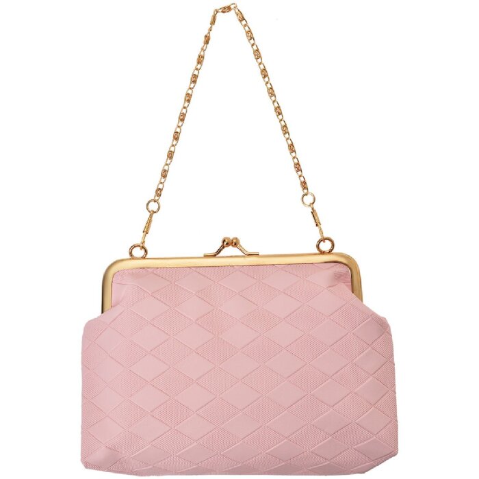 Juleeze JZWA0189P Embrague Cadena Oro Rosa 8cm Elegance