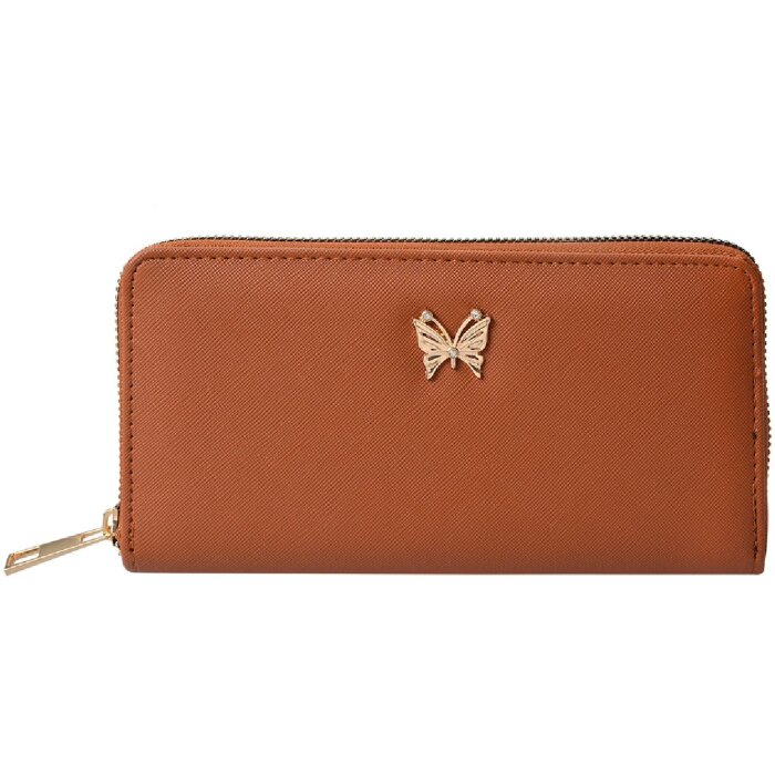Juleeze JZWA0193CH Cartera Mariposa Marrón 19x10cm
