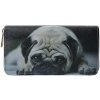 Juleeze JZWA0199 Billetera Pug Print Gris 19x10cm