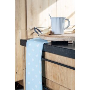 Clayre & Eef KT042.049 Paño de cocina Corazón Azul 47x70cm