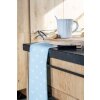 Clayre & Eef KT042.049 Paño de cocina Corazón Azul 47x70cm