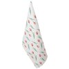 Clayre & Eef KT042.052 Paño de cocina diseño tulipán blanco 47x70cm