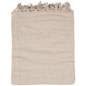 Clayre & Eef KT060.133 Manta cuadros Beige 125x150 cm