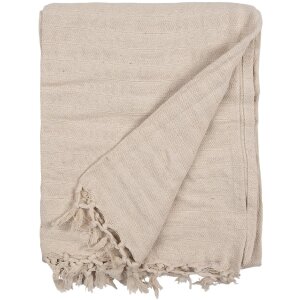Clayre & Eef KT060.133 Manta cuadros Beige 125x150 cm