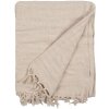 Clayre & Eef KT060.133 Manta cuadros Beige 125x150 cm