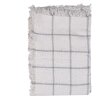 Clayre & Eef KT060.137 Manta a cuadros 125x150 Blanco Gris