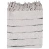 Clayre & Eef KT060.138 Manta cuadros Beige Negro 125x150cm
