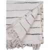 Clayre & Eef KT060.138 Manta cuadros Beige Negro 125x150cm