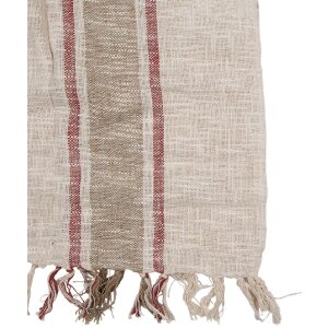 Clayre & Eef KT060.140 Cuadriculado Rayas Beige Marrón 125x150cm