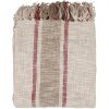Clayre & Eef KT060.140 Cuadriculado Rayas Beige Marrón 125x150cm