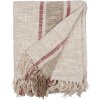 Clayre & Eef KT060.140 Cuadriculado Rayas Beige Marrón 125x150cm