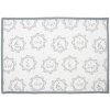 Clayre & Eef LGC40 Juego de 6 manteles individuales casa de campo blanco/gris 48x33 cm