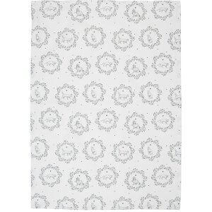 Clayre & Eef LGC42 Paño de cocina estampado Paisley Blanco/Gris 50x70cm