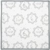 Clayre & Eef LGC43 Juego de Servilletas Blanco Gris 40x40cm 6 piezas