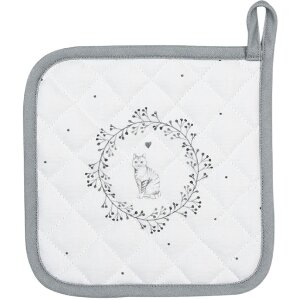 Clayre & Eef LGC45 Potholder Motivo Gato 20x20cm...