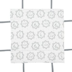 Clayre & Eef LGC47 Panera Motivos Animales 35x35x8 Blanco Gris