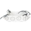 Clayre & Eef LGC47 Panera Motivos Animales 35x35x8 Blanco Gris