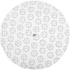 Clayre & Eef LGC48 Paño de Cocina Blanco Gris Seersucker Ø 80cm