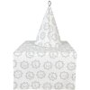 Clayre & Eef LGC48 Paño de Cocina Blanco Gris Seersucker Ø 80cm