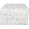 Clayre & Eef LGC64 Traves de Mesa Motivo Granja Blanco Gris 50x140cm