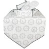Clayre&Eef LGC65 Camino de mesa estampado animal 50x160 blanco-gris