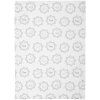Clayre & Eef LGD42 Paño de cocina estampado floral 50x70 Blanco Gris