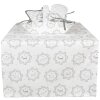 Clayre & Eef LGD64 Camino de Mesa 50x140cm Blanco Gris