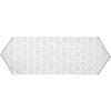 Clayre & Eef LGD65 Camino de Mesa Granja Blanco/Gris 50x160cm