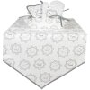 Clayre & Eef LGD65 Camino de Mesa Granja Blanco/Gris 50x160cm