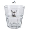 Clayre & Eef RAEGL0003 Vaso Conejito 200ml Transparente Ø 8x8cm