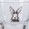 Clayre & Eef RAEGL0004 Vaso Liebre Transparente 300ml 7x12cm
