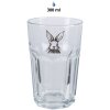 Clayre & Eef RAEGL0004 Vaso Liebre Transparente 300ml 7x12cm