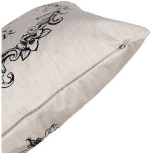 Clayre & Eef RFL22 Cojín Pascua Lupulada 45x45 Beige Negro