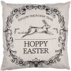 Clayre & Eef RFL22 Cojín Pascua Lupulada 45x45 Beige Negro