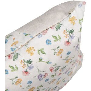 Clayre & Eef RUB23 Funda de Cojín Diseño Floral Beige 45x45cm