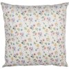 Clayre & Eef RUB23 Funda de Cojín Diseño Floral Beige 45x45cm