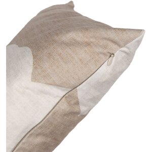 Clayre & Eef RUB24 Funda de Cojín Motivo Conejito Beige 45x45cm