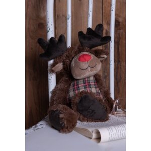 Clayre & Eef TW0587 Peluche reno 35cm marrón