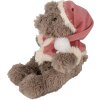 Clayre & Eef TW0589 Peluche oso de Navidad 30cm marrón