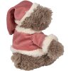 Clayre & Eef TW0589 Peluche oso de Navidad 30cm marrón