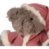 Clayre & Eef TW0589 Peluche oso de Navidad 30cm marrón