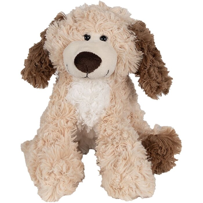 Clayre & Eef TW0590S Peluche para Perro Beige Marrón 18cm