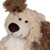 Clayre & Eef TW0590S Peluche para Perro Beige Marrón 18cm