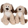 Clayre & Eef TW0590S Peluche para Perro Beige Marrón 18cm
