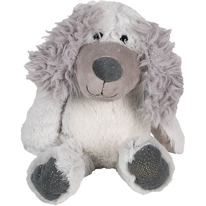 Clayre & Eef TW0592 Peluche para perro 18x22x32 cm Gris