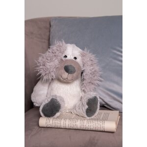 Clayre & Eef TW0592 Peluche para perro 18x22x32 cm Gris