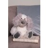 Clayre & Eef TW0592 Peluche para perro 18x22x32 cm Gris