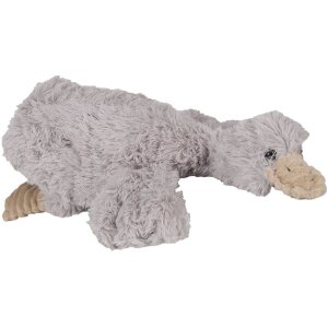 Clayre & Eef TW0594 Peluche pato 39x15x10cm felpa gris