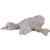 Clayre & Eef TW0594 Peluche pato 39x15x10cm felpa gris