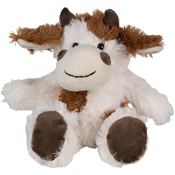 Clayre & Eef TW0597S Peluche Vaca Blanco/Marrón 18cm